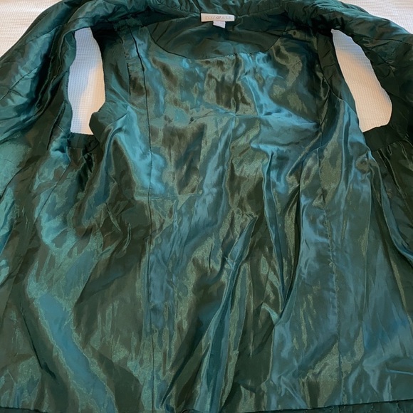 Roz & Ali Woman’s Quilted Vest Size Small dark Green with zipper - Picture 7 of 11